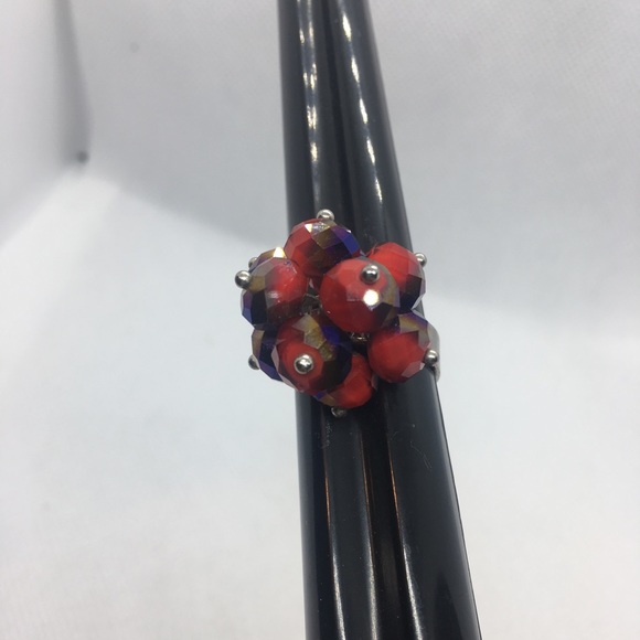 4 for $12: Iridescent Beaded Ring - Picture 4 of 5